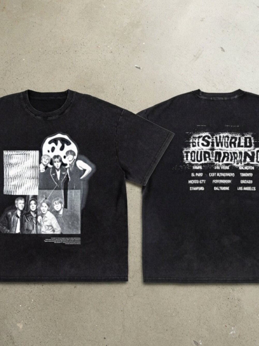 BTS World Tour Vintage Graphic T-Shirt